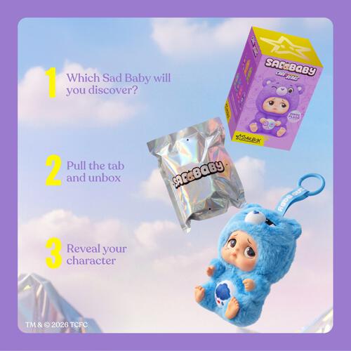 (Pre-order) Sad Baby-Care Bears-S1-Keyrings Blind Box (Expected September 2026)