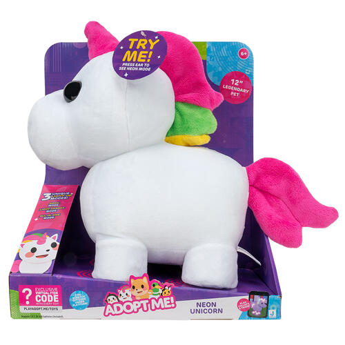 Adopt Me Feature Soft Toy Mega-Neon Unicorn Series 1