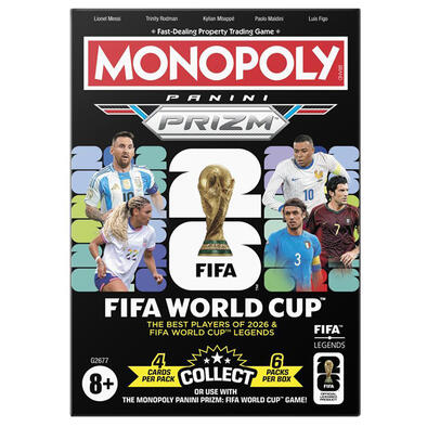 Monopoly Panini Prizm: FIFA World Cup Trading Cards Booster Box (Original Box of 6)