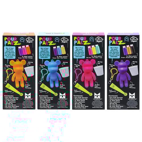 Pour PalZ Paint Mini Bear Keyring - Assorted (1 Pc)