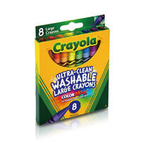 Crayola 8 Pack Large Washable Crayons