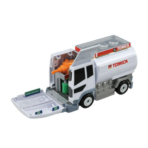 Tomica Transform Tank Truck Gas Station