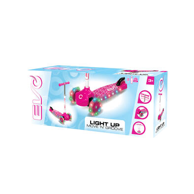 EVO Light Up Move N Groove Scooter Pink