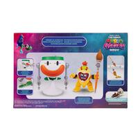 The Super Mario Galaxy Movie - 5&rdquo; Bowser Jr. with Clown Car, Paintbrush and Water-Reveal Stickers 