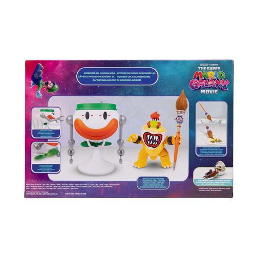 The Super Mario Galaxy Movie - 5&rdquo; Bowser Jr. with Clown Car, Paintbrush and Water-Reveal Stickers 