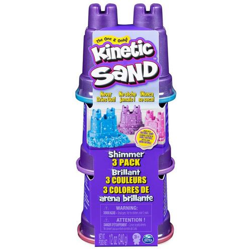 The One & Only Kinetic Sand (Pack of 6) Assorted 1 Pink, 3 Green, 2 Blue