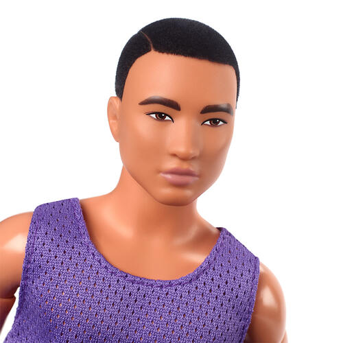 Ken Doll, Barbie Looks, Brown Hair with Beard, Color Block Tee and Blue  Shorts, Light Blue Sneakers, Style and Pose, Fashion Collectibles