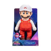 The Super Mario Galaxy Movie Fire Mario Posable Plush (15 Inches)