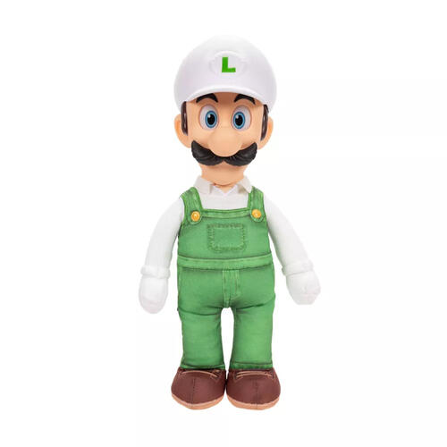 The Super Mario Galaxy Movie Fire Luigi Posable Plush (15 Inches)