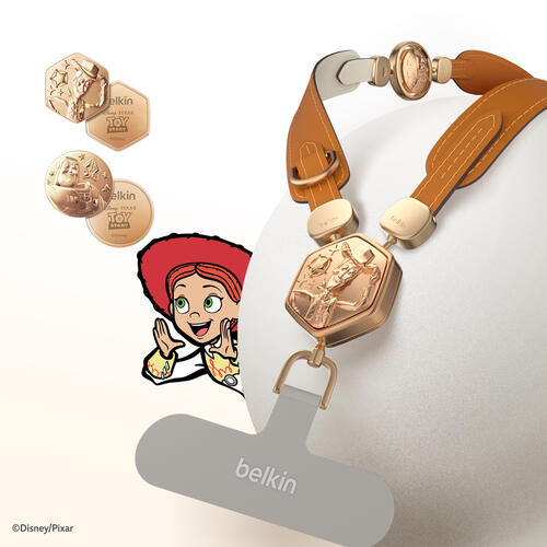 Toy Story 2-in-1 Leather Phone Strap Max With 3D Plates