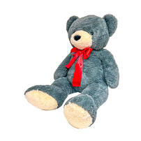 playpop Jumbo Grey Bear Plush (65cm)