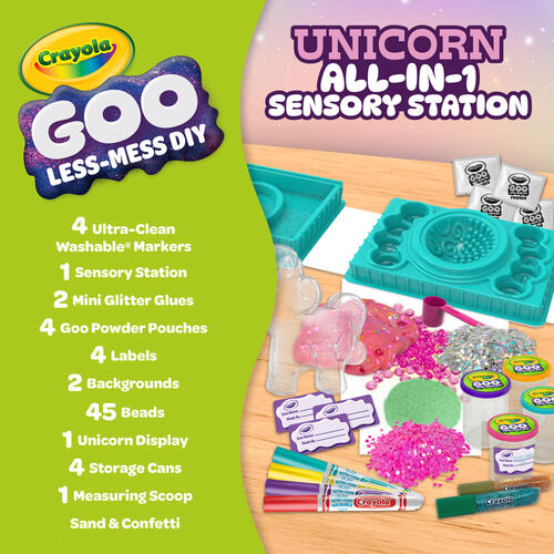 Crayola Goo Unicorn All-In-1 Sensory Station