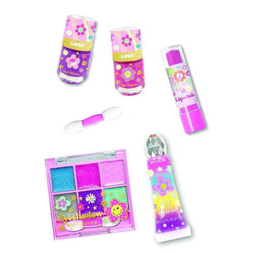 Hot Focus Glitter Cosmetic Groovy Flower