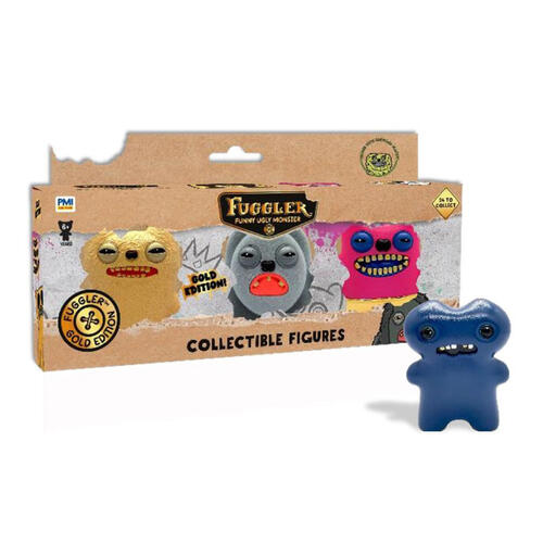 Fuggler Gold Edition Collectible Figures 3-Pack - Assorted (1 Pc)