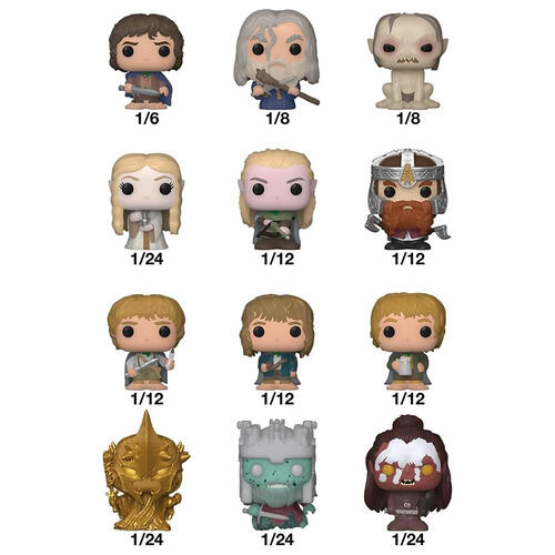 Funko Bitty POP!  The Lord of the Rings Mystery Figures Blind Pack - Assorted