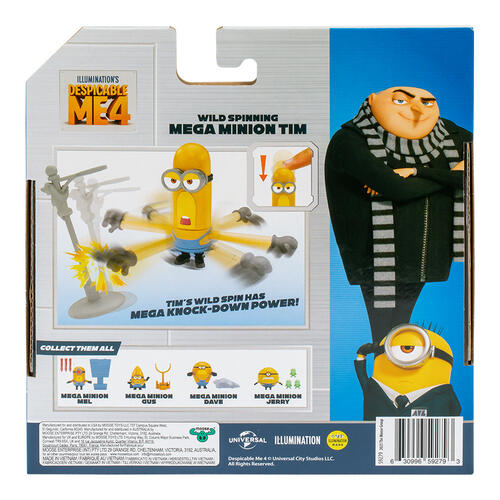 Despicable Me 4 Mega Minion 4 Inch Action Figure Tim
