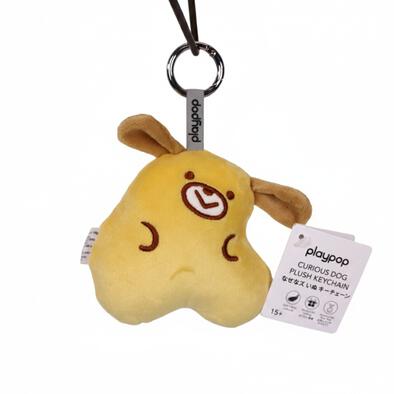 playpop Curious Dog Plush Keychain