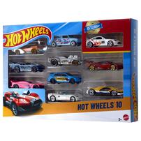 Hot Wheels Set Of 10 1:64 Scale Toy Trucks And Cars For Kids & Collectors