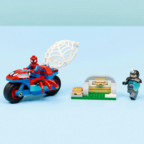 LEGO Marvel Spidey And His Amazing Friends Spidey on his Motorcycle vs. Rhino 11206
