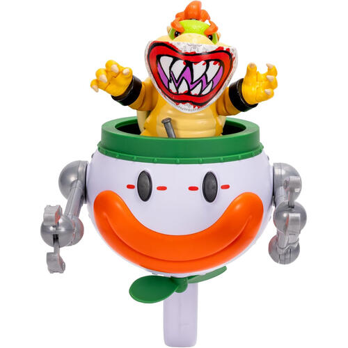 The Super Mario Galaxy Movie - 5&rdquo; Bowser Jr. with Clown Car, Paintbrush and Water-Reveal Stickers 