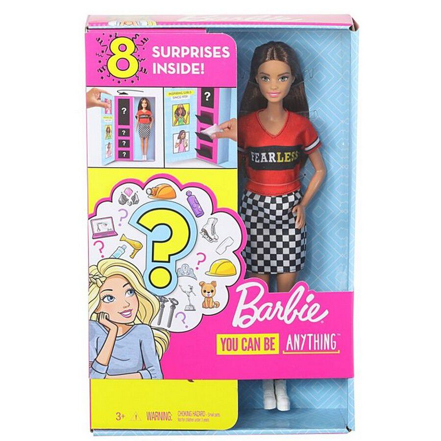 Barbie Surprise Doll Brunette with 2 