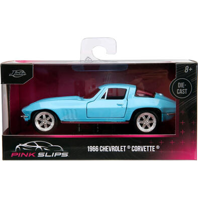 Jada 1/32 Pink Slips 1966 Chevy Corvette Diecast Car