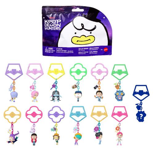 Kpop Demon Hunters, Mini Collectible Keychain Figures, Huntr/X, Saja Boys, Derpy, Sussie, & Accessories