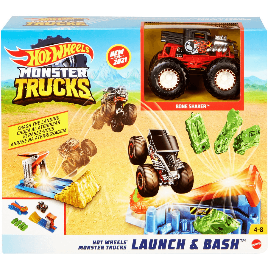 Hot Wheels Monster Trucks Launch \u0026 Bash 