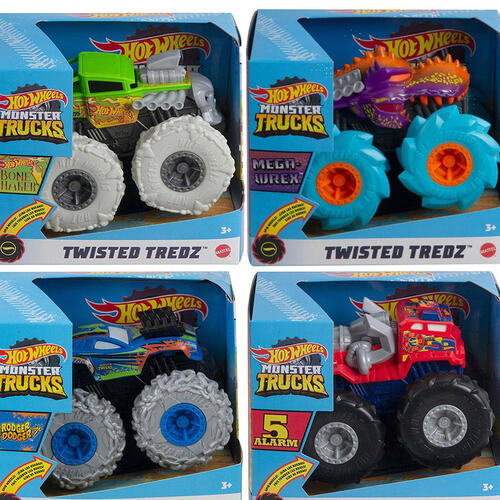 Hot Wheels Monster Truck 1:43 Scale New Rev Tredz - Assorted