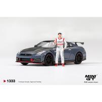 (Pre-order) Mini Gt Nissan Gt-R Nismo 2024 Tsukuba Production Car Lap Record W/ Matsuda Figure Tsugio Matsuda Collection (Expected January 2027)