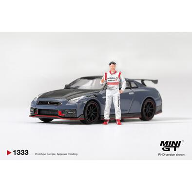 (Pre-order) Mini Gt Nissan Gt-R Nismo 2024 Tsukuba Production Car Lap Record W/ Matsuda Figure Tsugio Matsuda Collection (Expected January 2027)