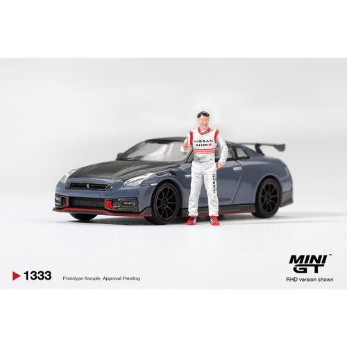 (Pre-order) Mini Gt Nissan Gt-R Nismo 2024 Tsukuba Production Car Lap Record W/ Matsuda Figure Tsugio Matsuda Collection (Expected January 2027)
