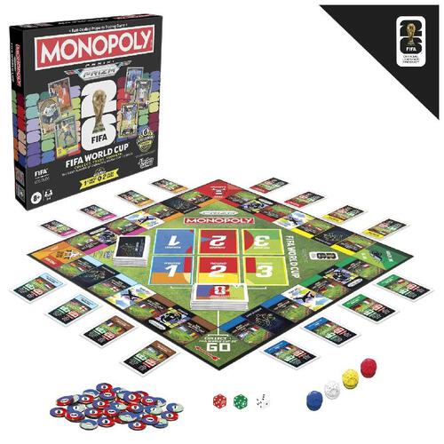(Pre-order) Monopoly Panini Prizm: FIFA World Cup Edition Board Game (Estimated Early May 2026)