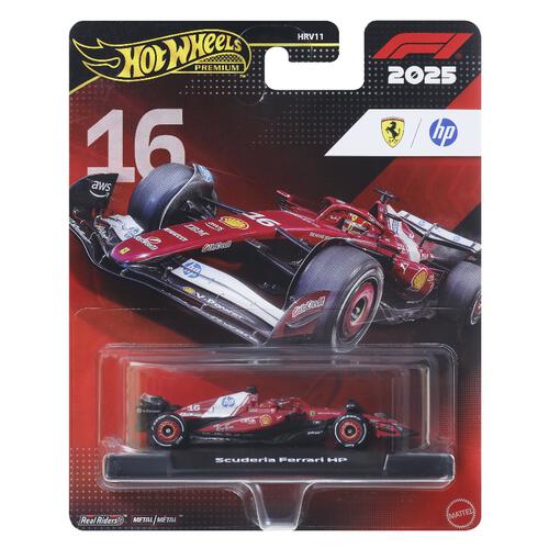 Hot Wheels 1:64 Scale Premium Die-Cast Formula 1 Collectible Toy Race Car Asst.