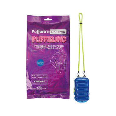 playpop Puffaré x playpop Inflatable Fashion Pouch - Ocean Breeze