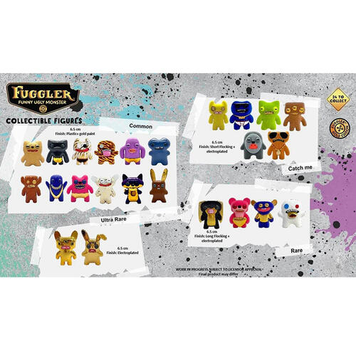 Fuggler Gold Edition Collectible Figures 3-Pack - Assorted (1 Pc)