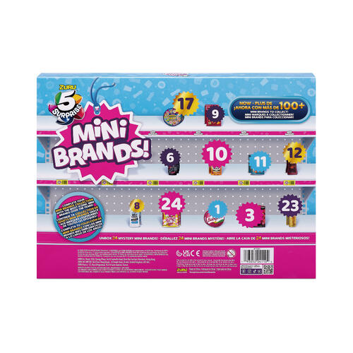 5 Surprise Mini Brands Global Series 2 Advent Calendar (24pcs Mini Product)