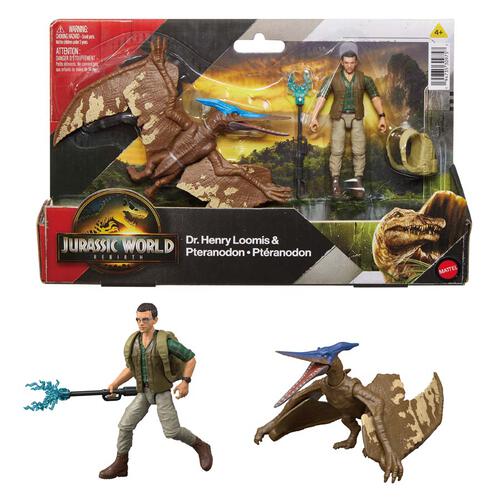 Jurassic World Rebirth Human & Dinosaur Figure Pack - Assorted