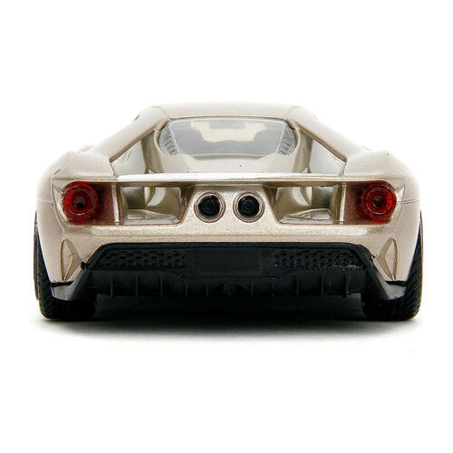 Pink Slips 1:32 2017 Ford GT Die-Cast Car, Toys for Kids and Adults (Metallic Gold)