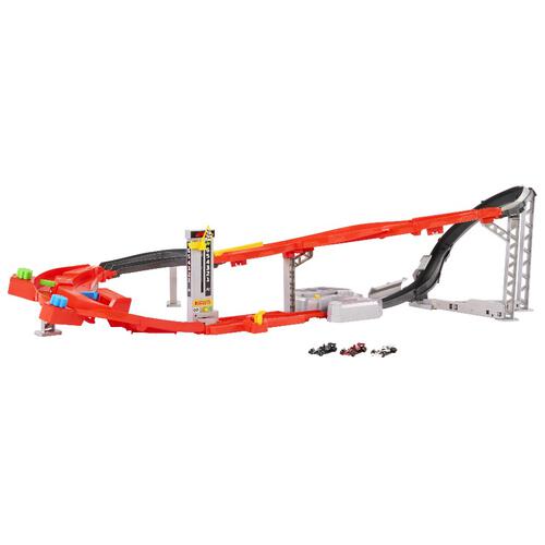 Hot Wheels Racing Formula 1 Downhill Circuit Race With 3 F1 Die-Cast Toy Cars In 1:64 Scale