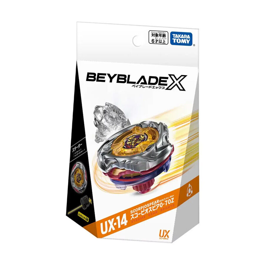 14set 新品 BEYBLADE X ベイブレードX UX-14 Beyblade X UX-14 Starter Scorpio Spear 0-70Z | Toys”R”Us – Singapore