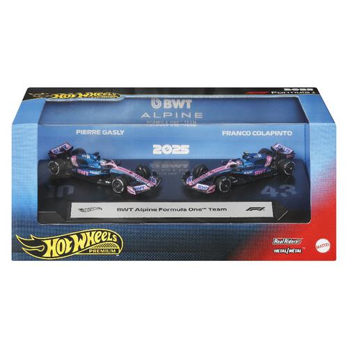 Hot Wheels Premium Formula 1 2-Pack Of Toy Cars Asst.