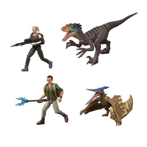 Jurassic World Rebirth Human & Dinosaur Figure Pack - Assorted