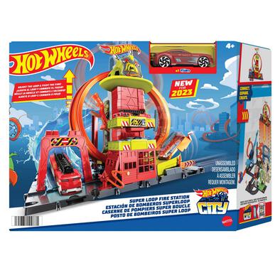 Hot Wheels City Fire Stunt Station