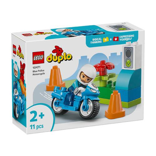 (Pre-Order) LEGO DUPLO Town Blue Police Motorcycle (Estimated Early Jan 2026)