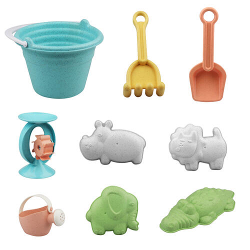 Tenglong Eco Safari Sand Toy Set 9 Pieces - Assorted