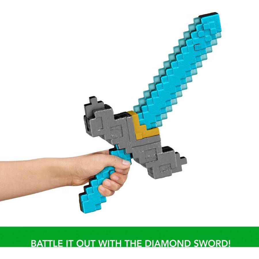 Minecraft Click and Switch Sword and Pickaxe 2-in-1 Role-Play