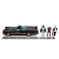 Batman Classic TV Series Batman, Robin, Penguin, Joker & Batmobile