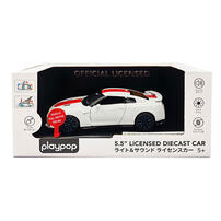 playpop 5.5" License Diecast Car - 1:32 Nissan Gt-R(R35) (Light & Sound)