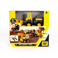 Cat Mix & Match 3 Pack Excavator, Wheel Loader & Cement Mixer